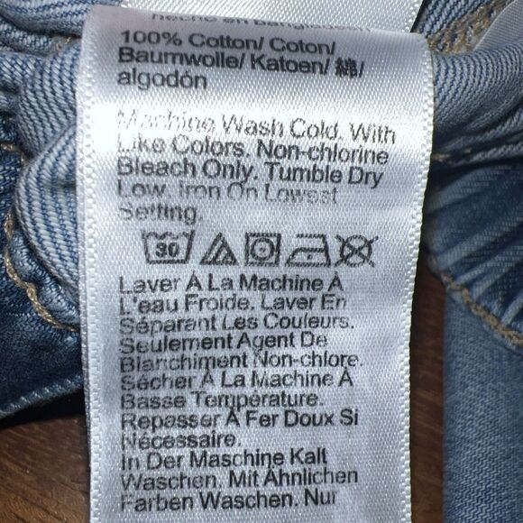 J. Crew Factory Drawstring Blue Jeans / Straight Pants sz. 27 NWOT Deep Pocket - Picture 8 of 10